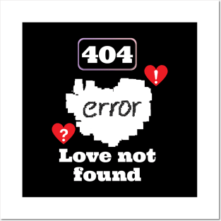 Error 404 not found Posters and Art
